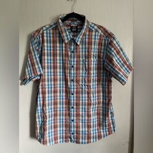 Sherpa Adventure Gear Button Down Plaid UPF 50+ Shirt Men’s XL Outdoor Top